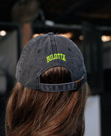 GORRA GRIS 2 ESTRELLAS AMARILLO FLÚOR