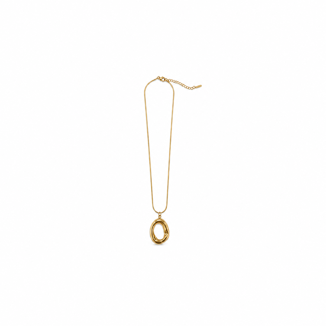 COLLAR OVAL GOLD BIG