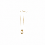 COLLAR OVAL GOLD BIG