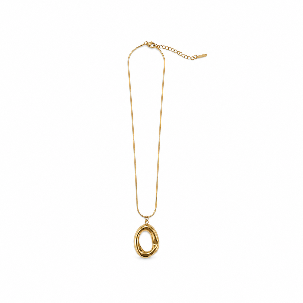 COLLAR OVAL GOLD BIG