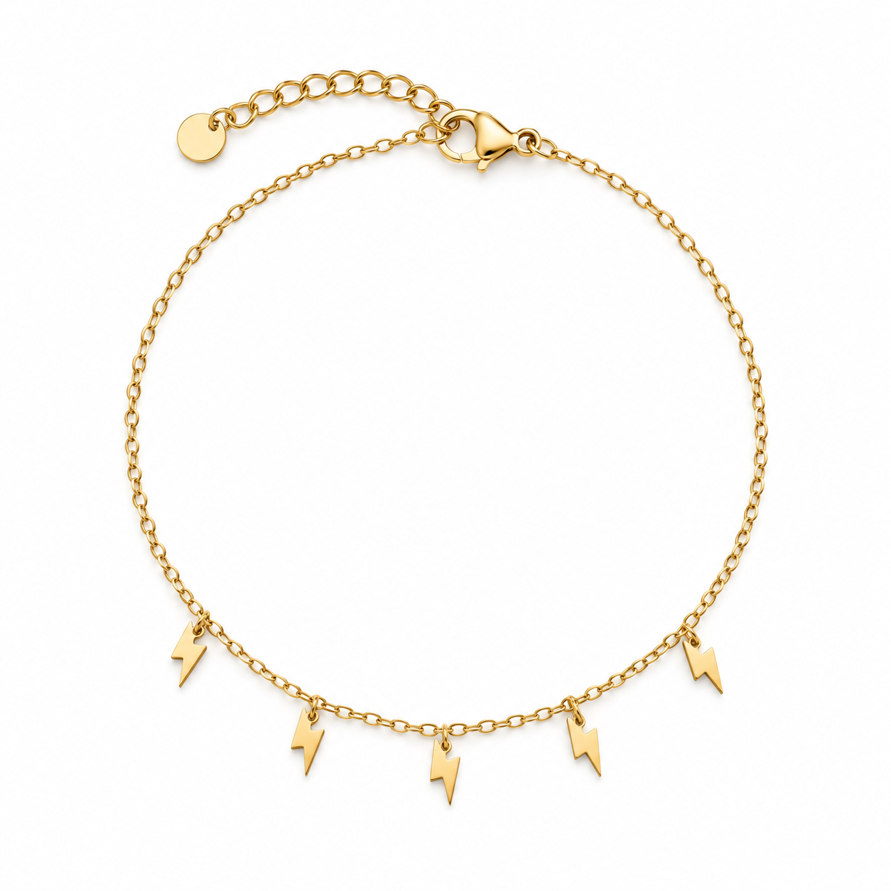 PULSERA RAYOS ORO ACERO