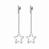 PENDIENTES STAR CHAIN SILVER