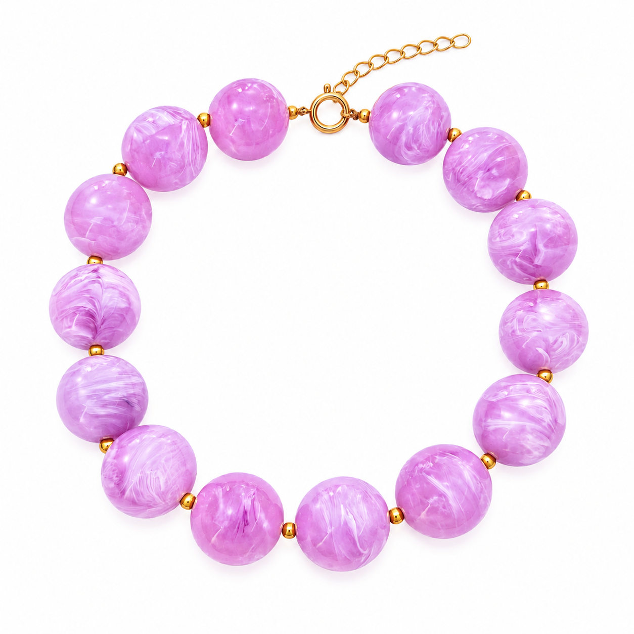 COLLAR BOLAS EXTRA GRANDE ACERO
