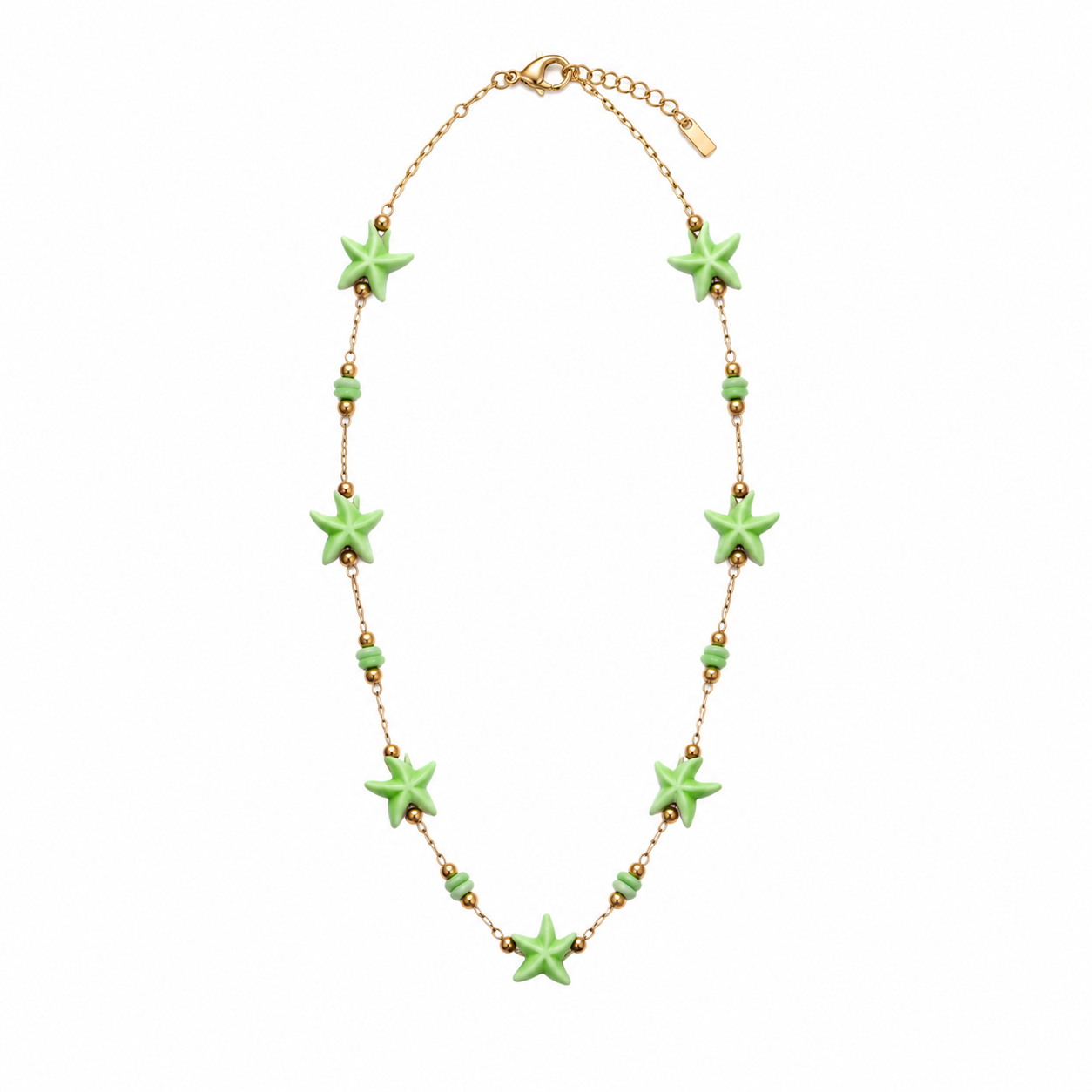 COLLAR FLORECITAS VERDE