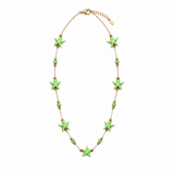 COLLAR FLORECITAS VERDE
