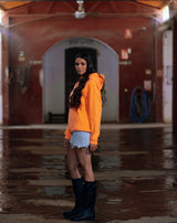 HOODIE HEART NARANJA FLÚOR (INVIERNO)
