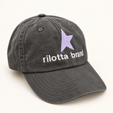 GORRA GRIS ANTRACITA MEDIA ESTRELLA MALVA