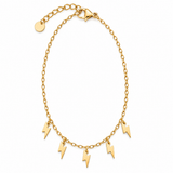 PULSERA RAYOS ORO ACERO