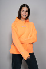 HOODIE HEART NARANJA FLÚOR