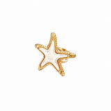 ANILLO ESTRELLA GRANDE PIEDRA BLANCA