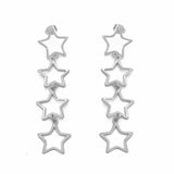 PENDIENTES X4 ESTRELLAS RELIEVE