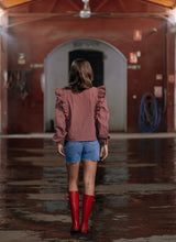 BLUSA CASILDA CUADROS CORAL