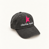 GORRA GRIS ANTRACITA MEDIA ESTRELLA  ROSA FLÚOR