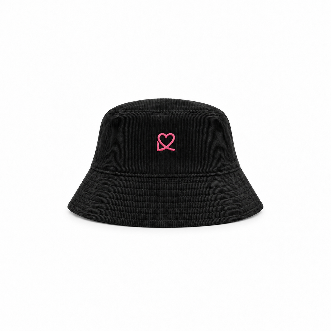 GORRO PANA NEGRO LOGO ROSA FLUOR