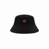 GORRO PANA NEGRO LOGO ROSA FLUOR