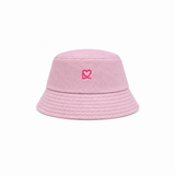 GORRO DENIM ROSA LOGO ROSA