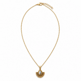 COLLAR ABANICO BLANCO ACERO