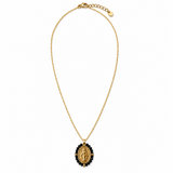 COLLAR VIRGEN NEGRO ACERO