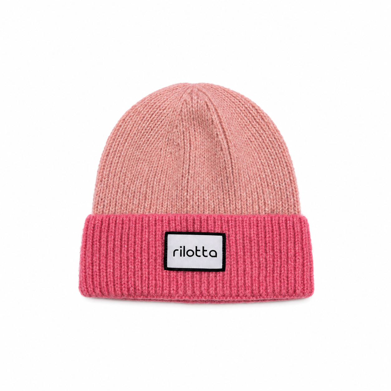 GORRO BICOLOR ROSA PALO CON ROSA