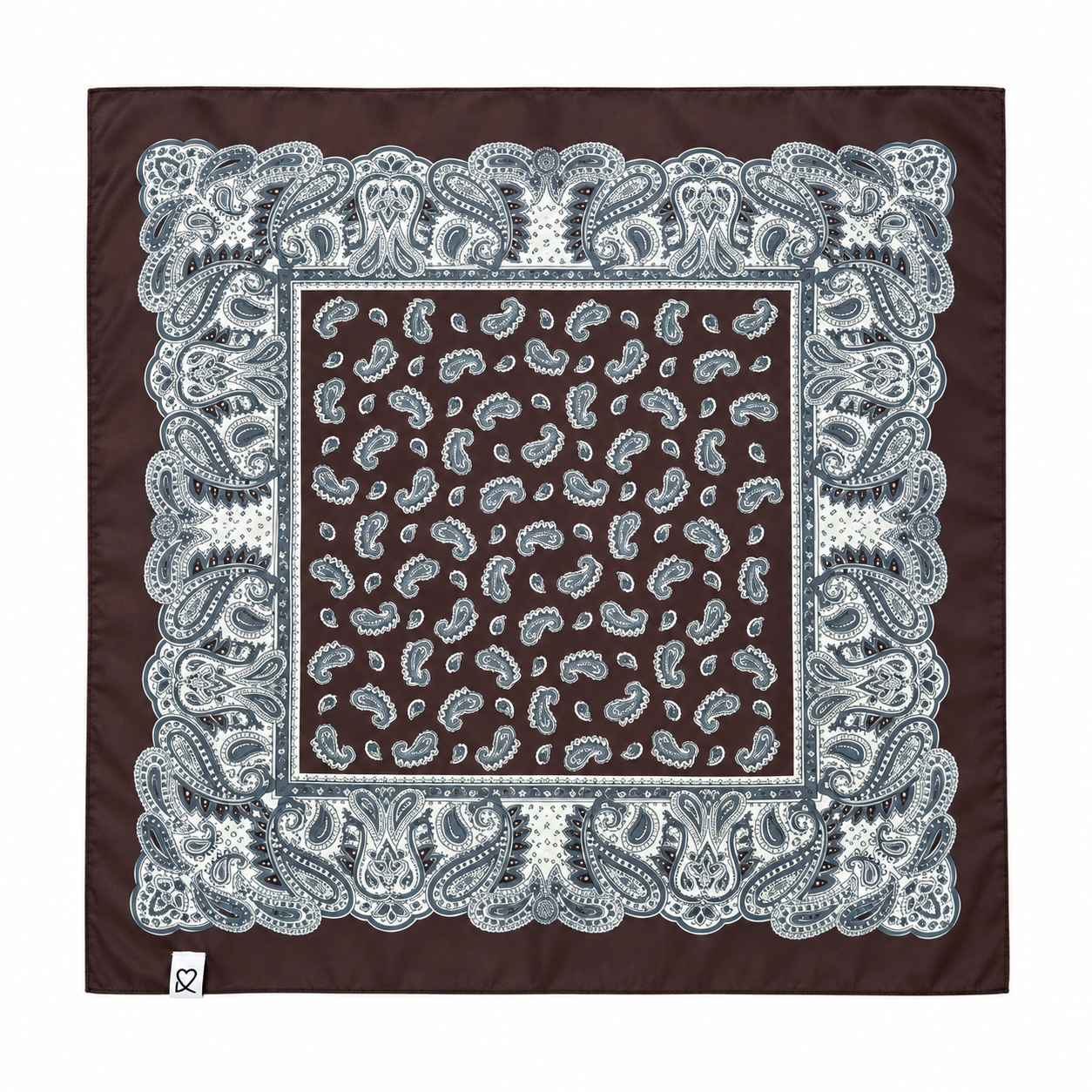 PAÑUELO PAISLEY MARRON