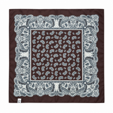 PAÑUELO PAISLEY MARRON