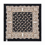 PAÑUELO PAISLEY NEGRO