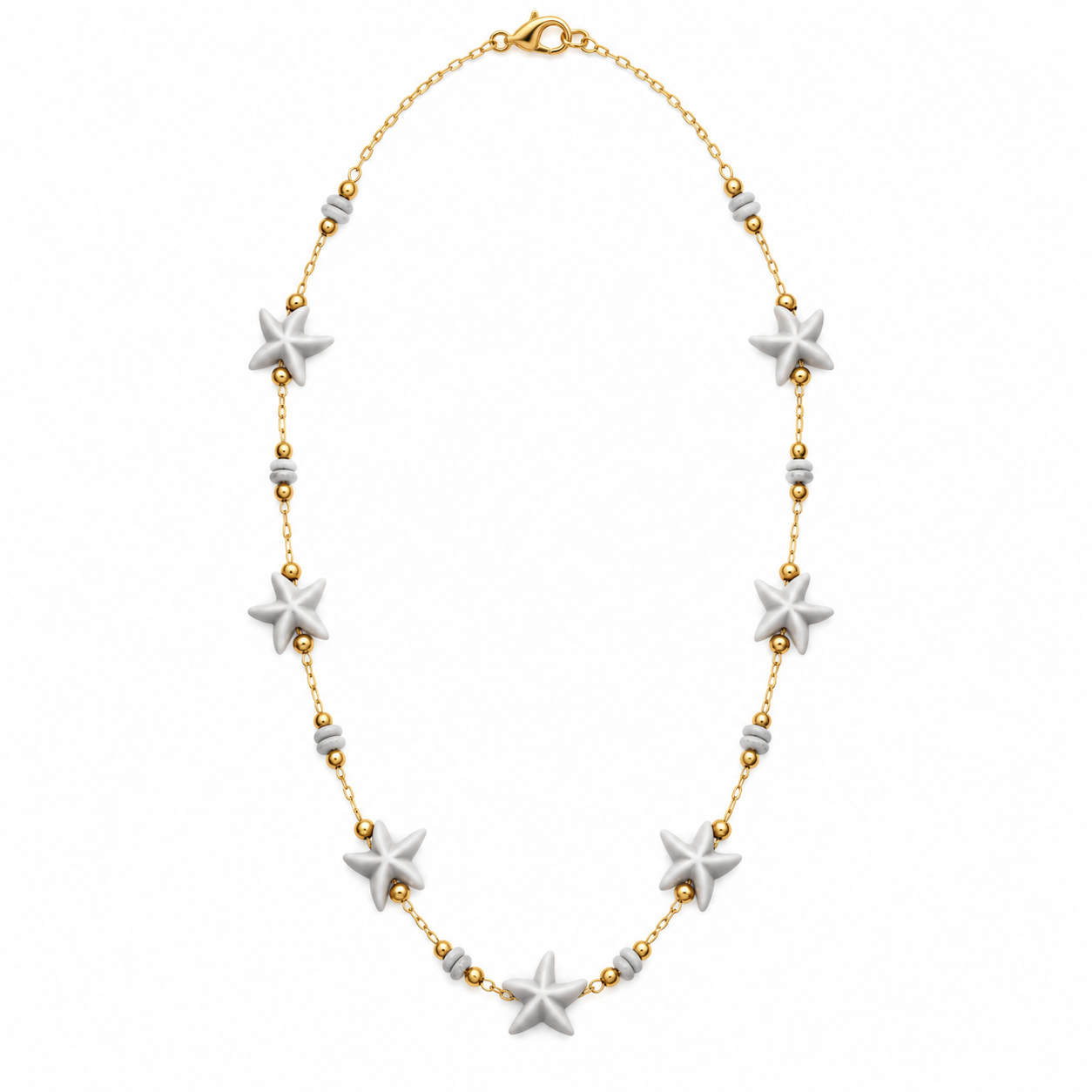COLLAR FLORECITAS GRIS