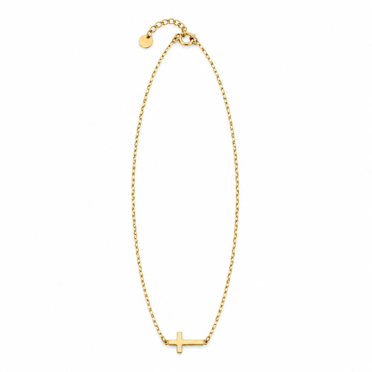 COLLAR CRUZ HORIZONTAL ACERO