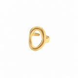 ANILLO OVAL GRANDE ACERO