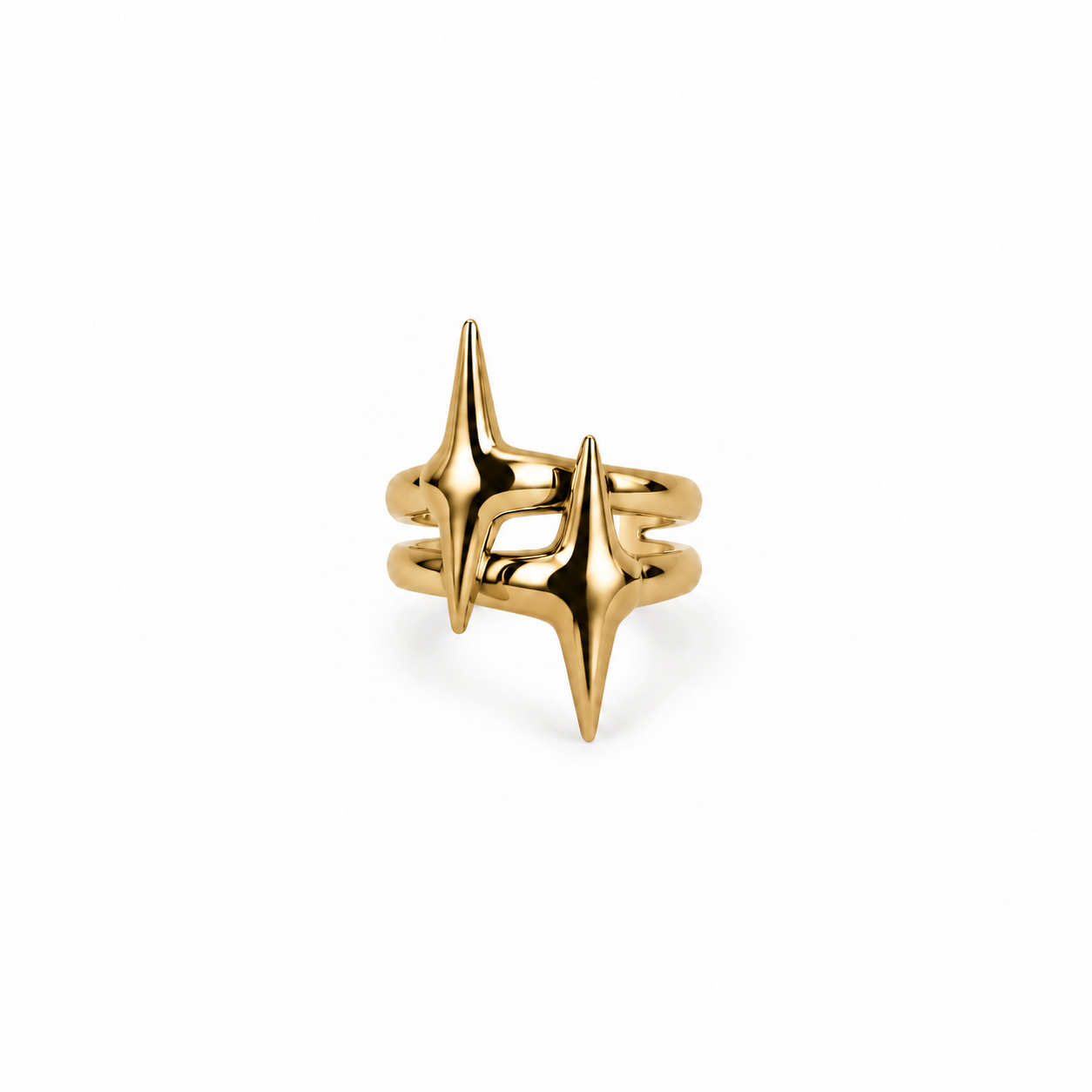 ANILLO DOBLE STAR GOLD