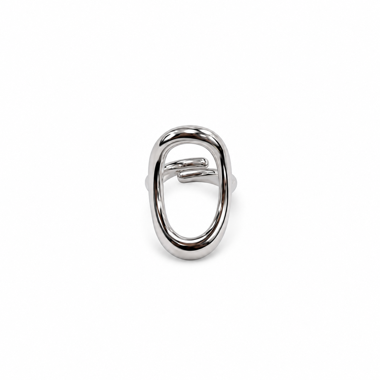 ANILLO ALARGADO SILVER BIG