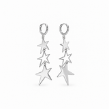 PENDIENTES TRIPLE STAR SILVER
