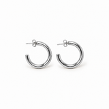 PENDIENTES CLASSIC HOOPS SILVER