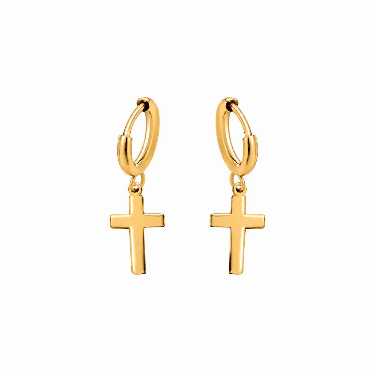 PENDIENTES CRUZ GOLD