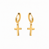 PENDIENTES CRUZ GOLD