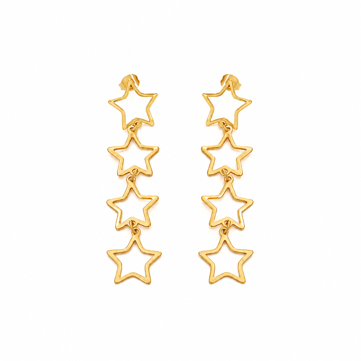PENDIENTES CASCADA GOLD