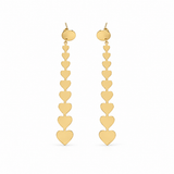 PENDIENTES CORAZONES ALARGADOS
