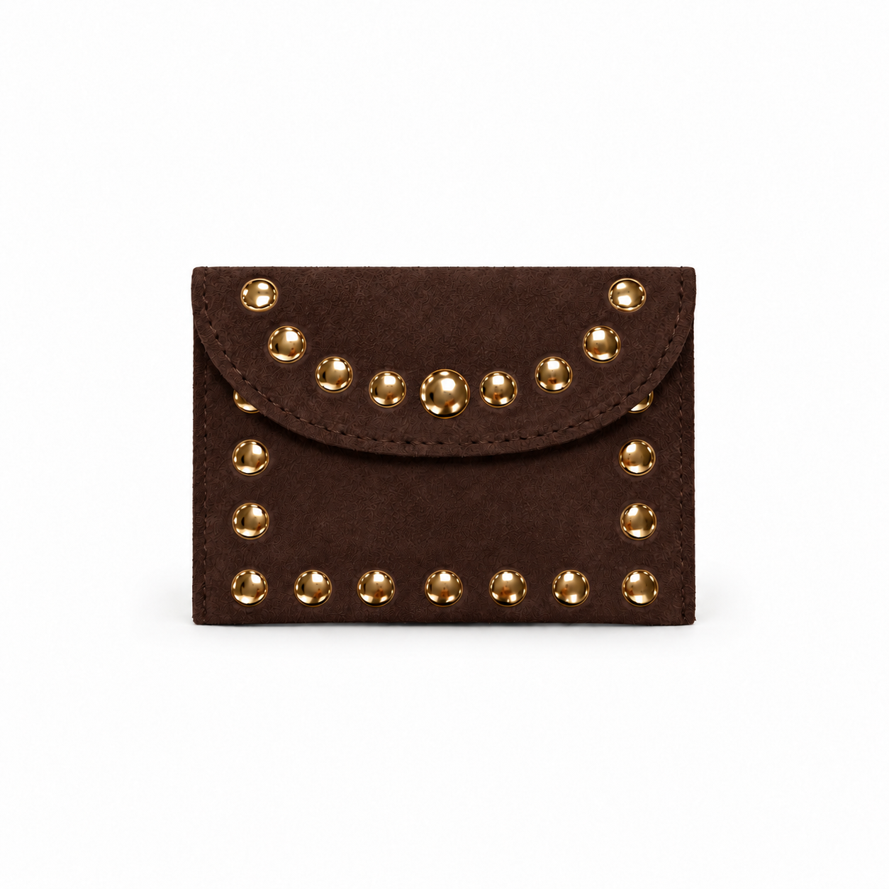MONEDERO TACHAS MARRÓN