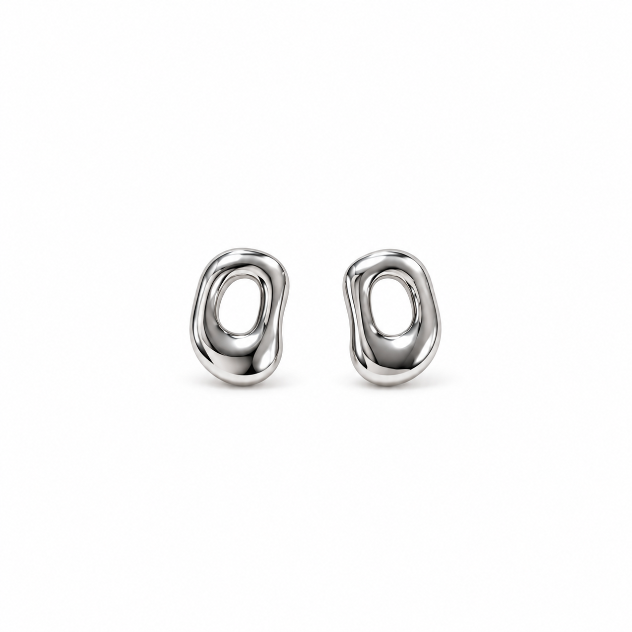PENDIENTES SILVER OVAL