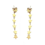 PENDIENTES X6 ESTRELLAS ALARGADAS