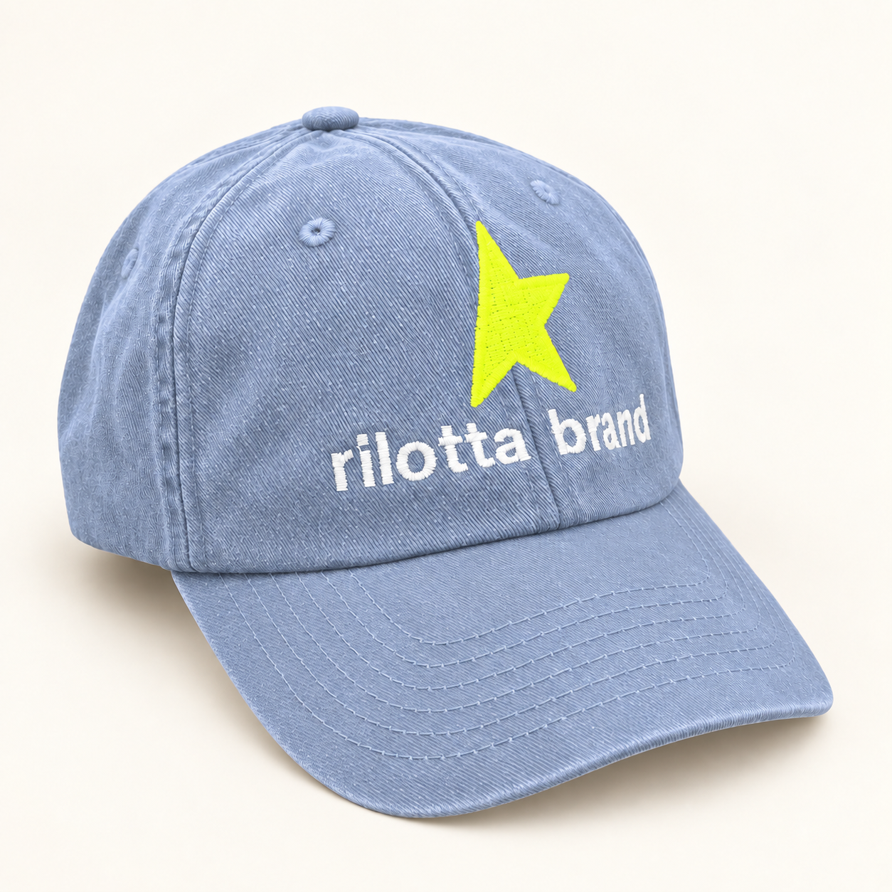 GORRA AZUL LIGHT MEDIA ESTRELLA AMARILLA FLÚOR