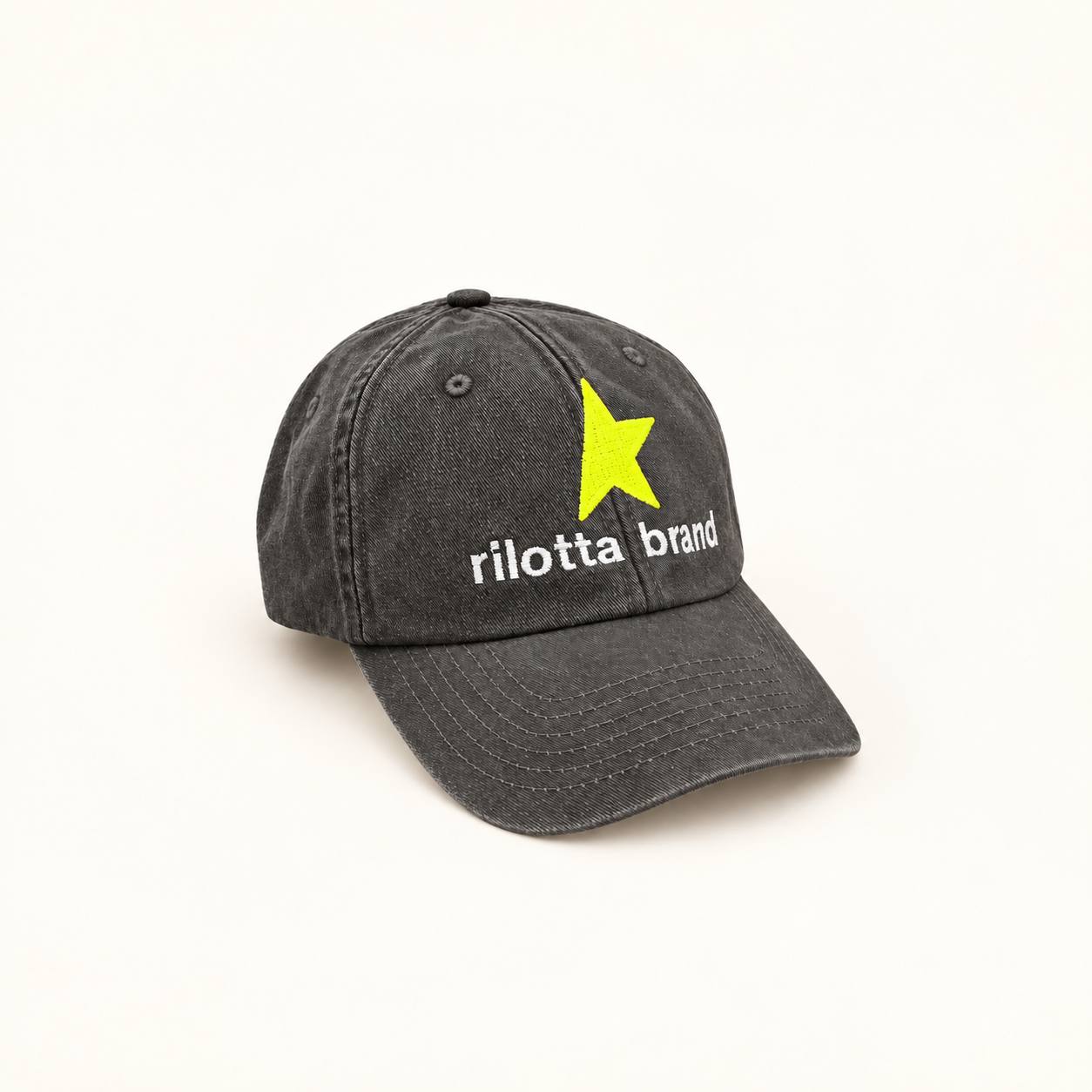 GORRA GRIS ATRACITA MEDIA ESTRELLA AMARILLO FLÚOR
