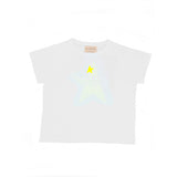 CAMISETA STAR LEOPARDO BLANCA  AMARILLO FLUOR