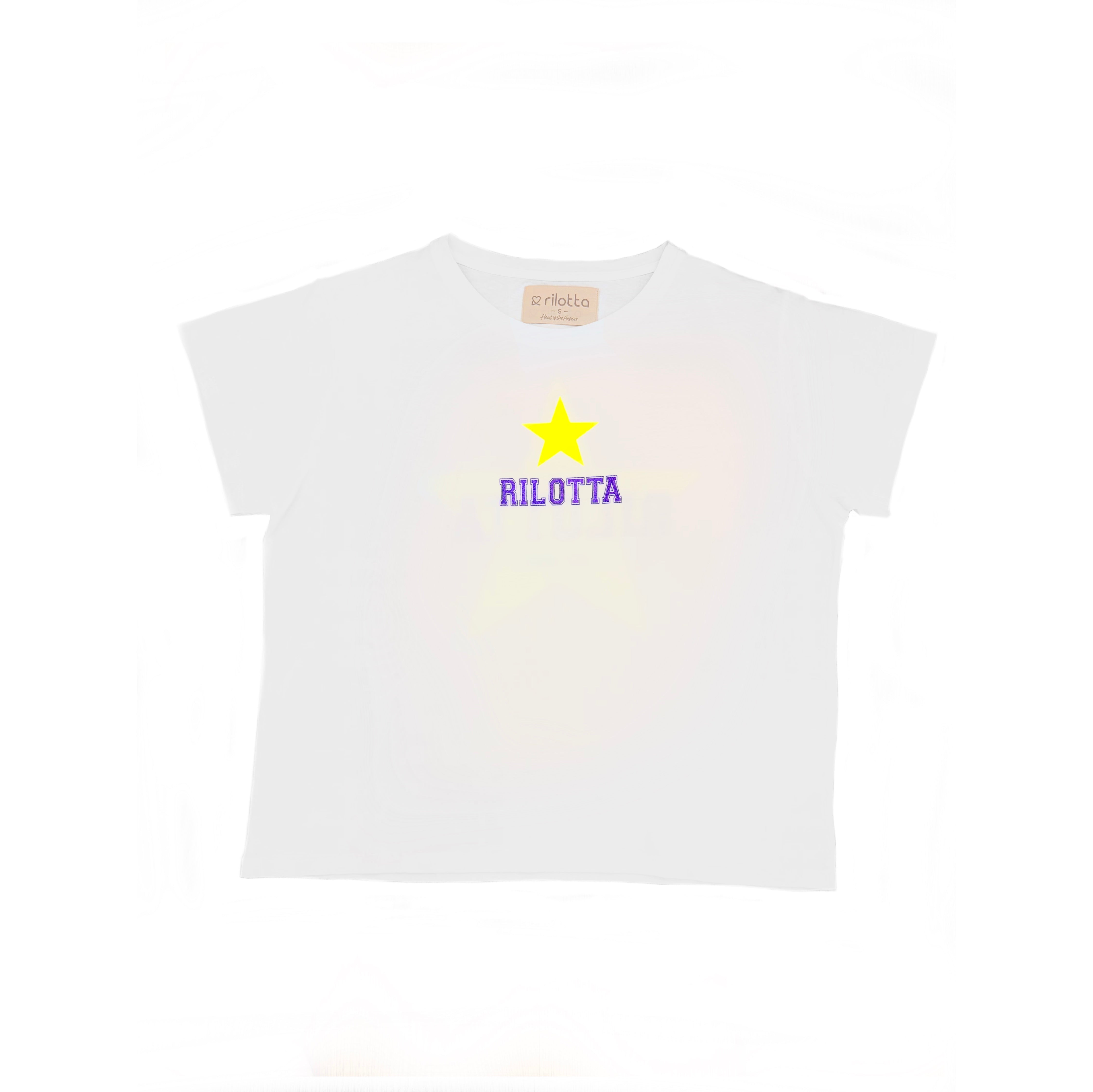CAMISETA STAR GLITTER BLANCA