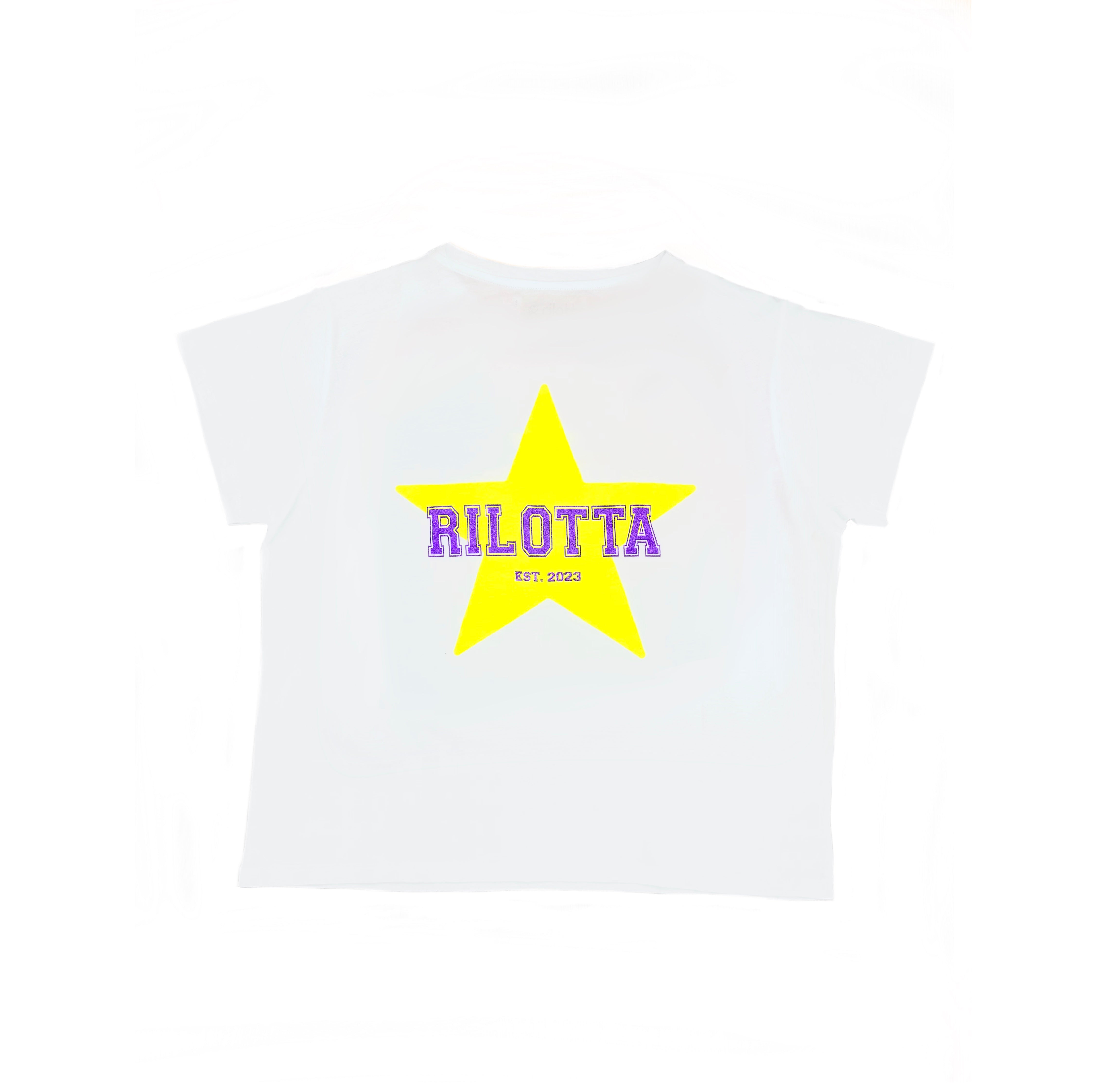CAMISETA STAR GLITTER BLANCA