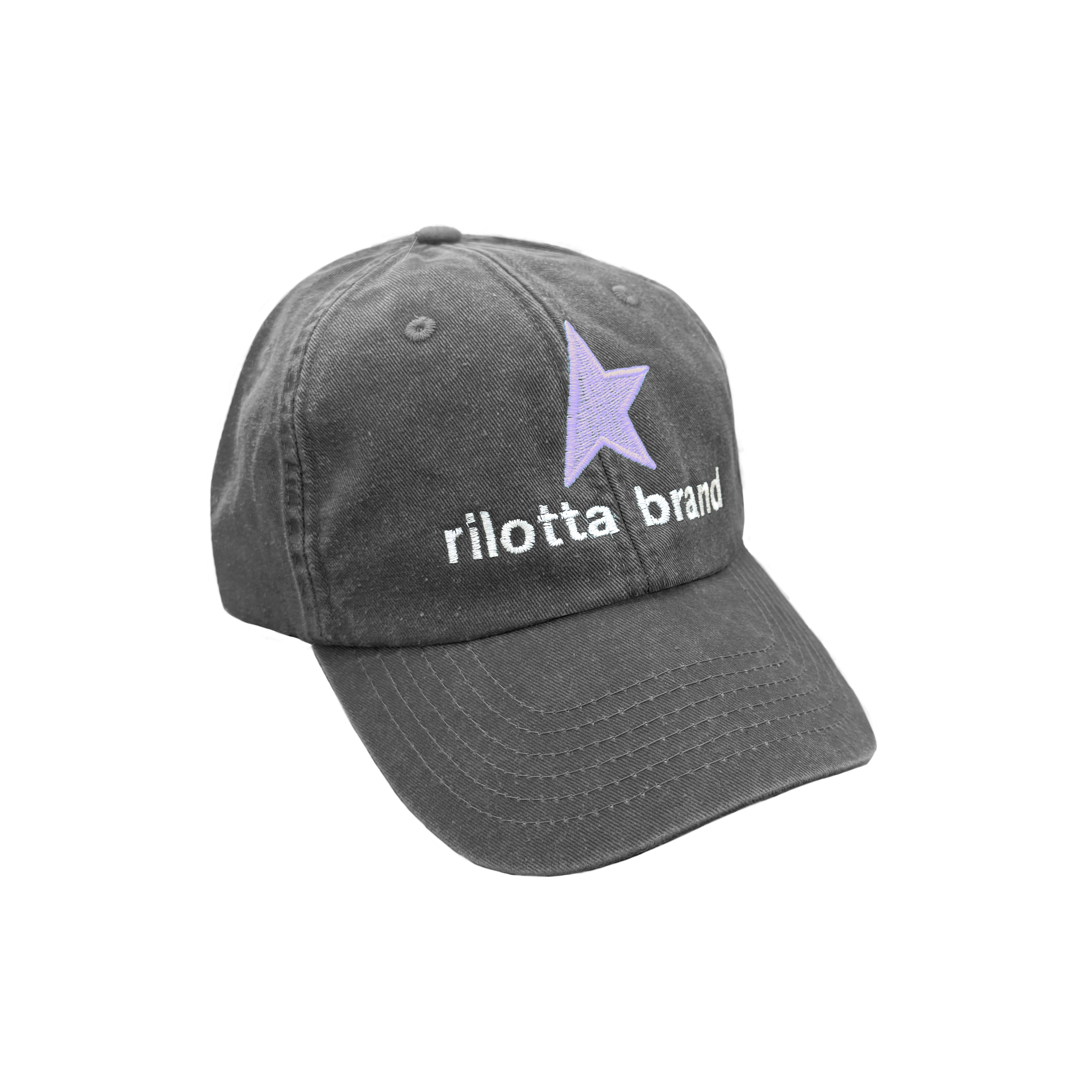 GORRA GRIS ANTRACITA MEDIA ESTRELLA MALVA