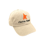 GORRA BEIGE MEDIA ESTRELLA NARANJA FLUOR
