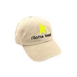 GORRA BEIGE MEDIA ESTRELLA AMARILLO FLÚOR