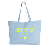 BOLSO EFECTO LAVADO CELESTE TACHAS