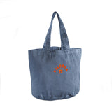 BOLSO RILOTTA 23 AZUL LOGO NARANJA FLÚOR